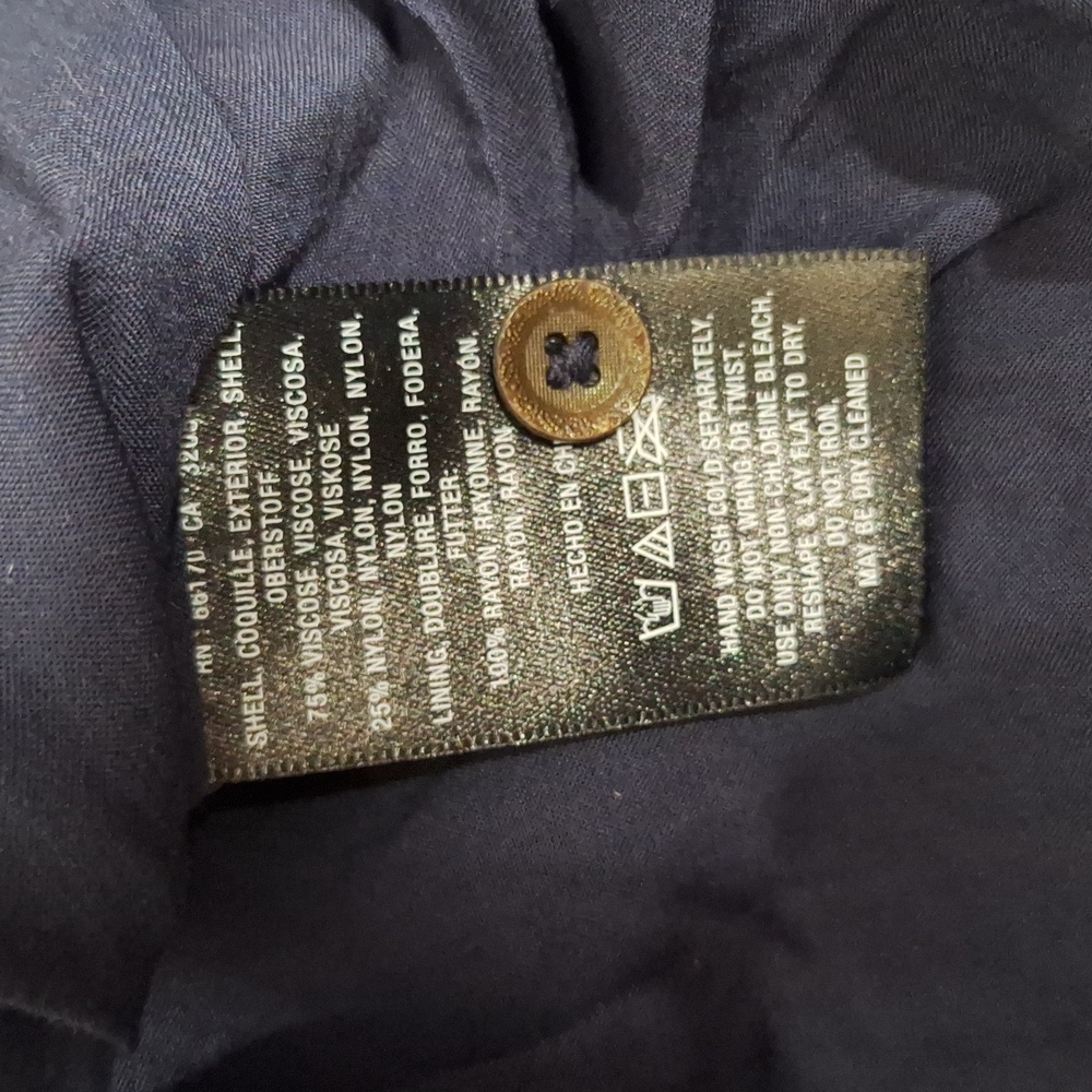 ANTHROPOLOGIE MAEVE Blue Velvet Wrap Dress with Pockets - Picture 11 of 13
